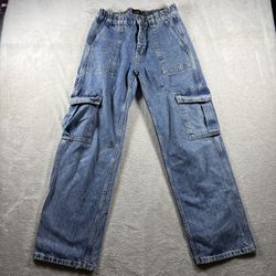 BDG Urban Outfitters Skate Cargo Baggy Jeans Women’s 26 Skater Wide Leg #1472