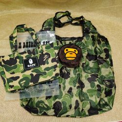 Bundle 2 A bathing ape bape baby milo tote shoulder bag