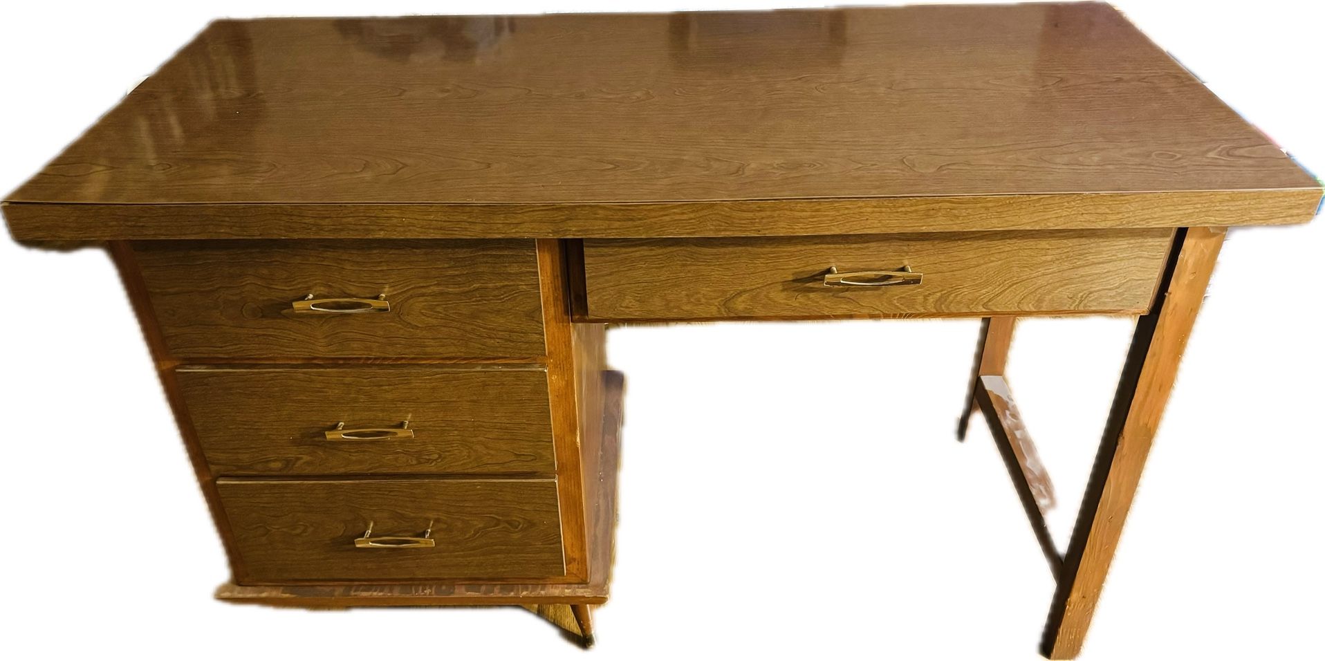 Mid Century Modern Desk (not A Reproduction 