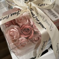 Handmade Artificial Rose Flowers Bouquet Gift Box