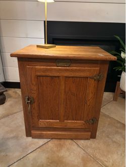 Vintage White Clad Oak Cabinet