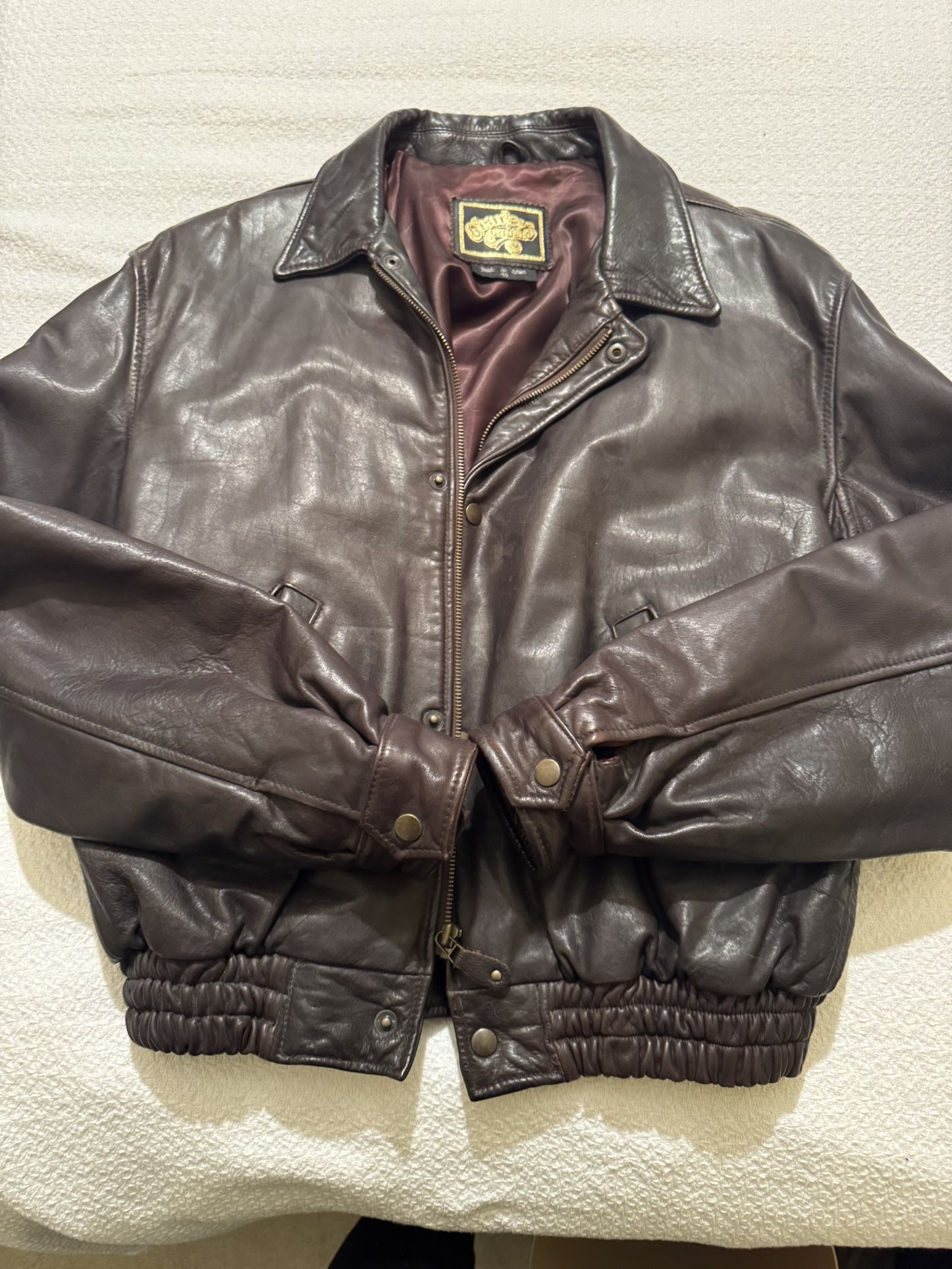 Charlie’s Leather Bomber Jacket