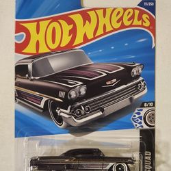 HOT WHEELS . ROD SQUAD. 1958 CHEVY IMPALA LOWRIDER.