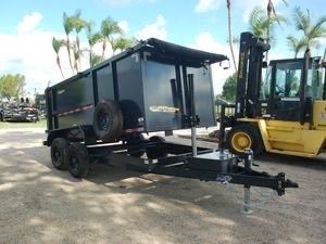 AMP 6 x 12 High Side Dump Trailer 10k