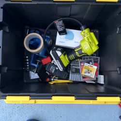 Assorted Tools, Tire Inflator Attachments , Fuses , Etc