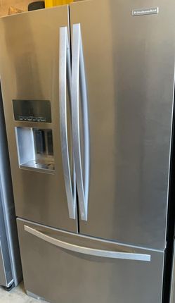 Kitchen Aid 3-Door Silver Fridge

