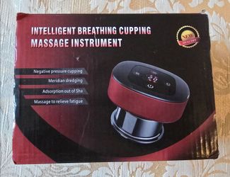 Rechargeable intelligent breathing cupping massager