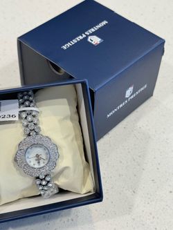 Brand New Montres Prestige Crystal Flower Watch with Gift Box
