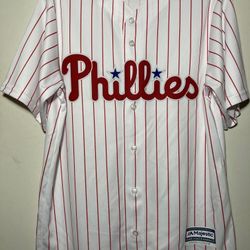 Majestic Phillies Baseball Jersey Size Medium Men New