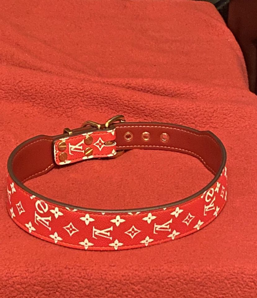 Louis Vuitton dog collar, handmade from authentic Louis Vuitton ribbon for  Sale in Fountain Valley, CA - OfferUp