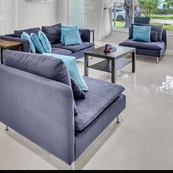 Living Room Set-Sofa And Two Chairs