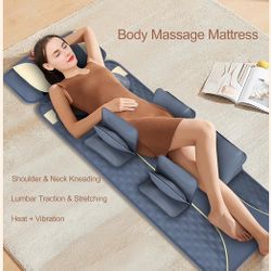 New Full Body Stretching Massage Mat with Airbags. 3D Lumbar Traction - Neck, Back, Waist, Hip Relaxation & Pain Relief. Foldable & Portable
