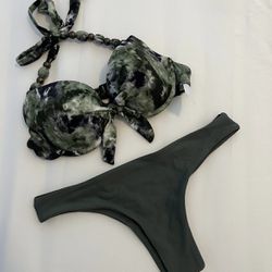 Army Green Swimsuit 