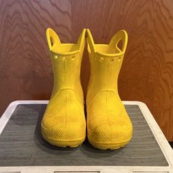 Yellow Croc Toddler Rain Boots