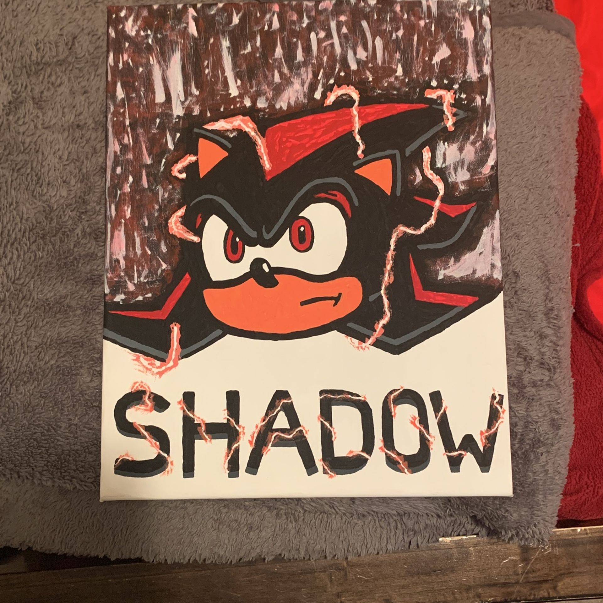Shadow The Hedgehog Painting