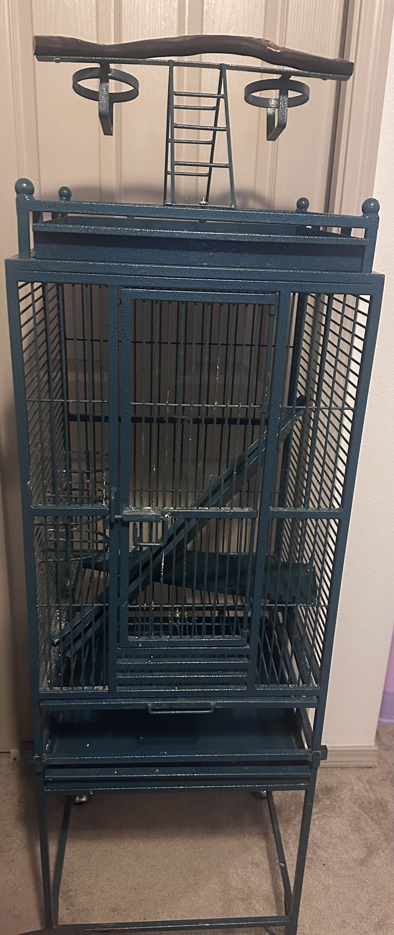 Blue Parrot Cage