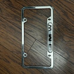 BMW Silver Plate Frame