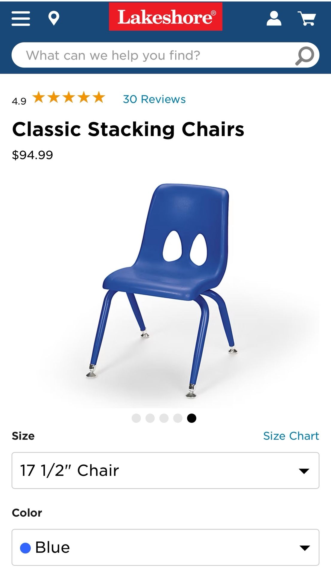 Lakeshore Learning Kids School Chairs