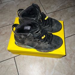 Air Jordan High-Top Sneakers Black Yellow