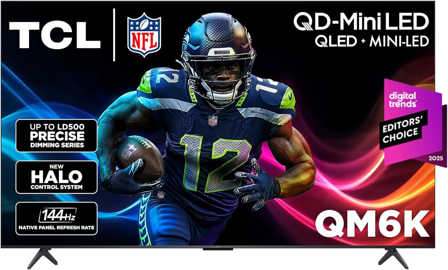 TCL 65-Inch Class QM6K Series QD-Mini LED 4K UHD Google Smart TV Best Value Mini-LED TV