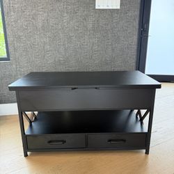 Lift Top Coffee Table W/ LED