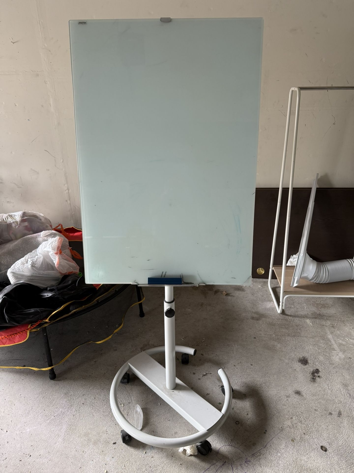 Whiteboard on a stand