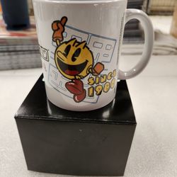 Retro Video Game Pacman Pac Man 11 Oz Coffee Mug New In Box 