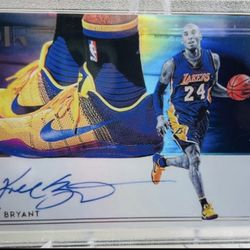 Kobe Bryant Holographic Signed Numbered Card 