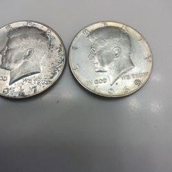 2 Silver Half Dollar Coins  $10 Each Henderson