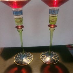 Beautiful Glass Candlesticks