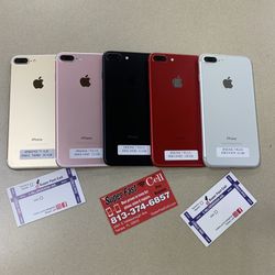 ⌚️⌚️🔥iPhone 7+32 GB factory unlocked With Warranty 