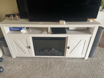 TV Unit with electric fireplace