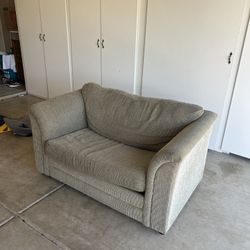 Green Sofa With Twin Size Pull-out