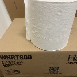 6 Rolls White Paper Towels Big Rolls 