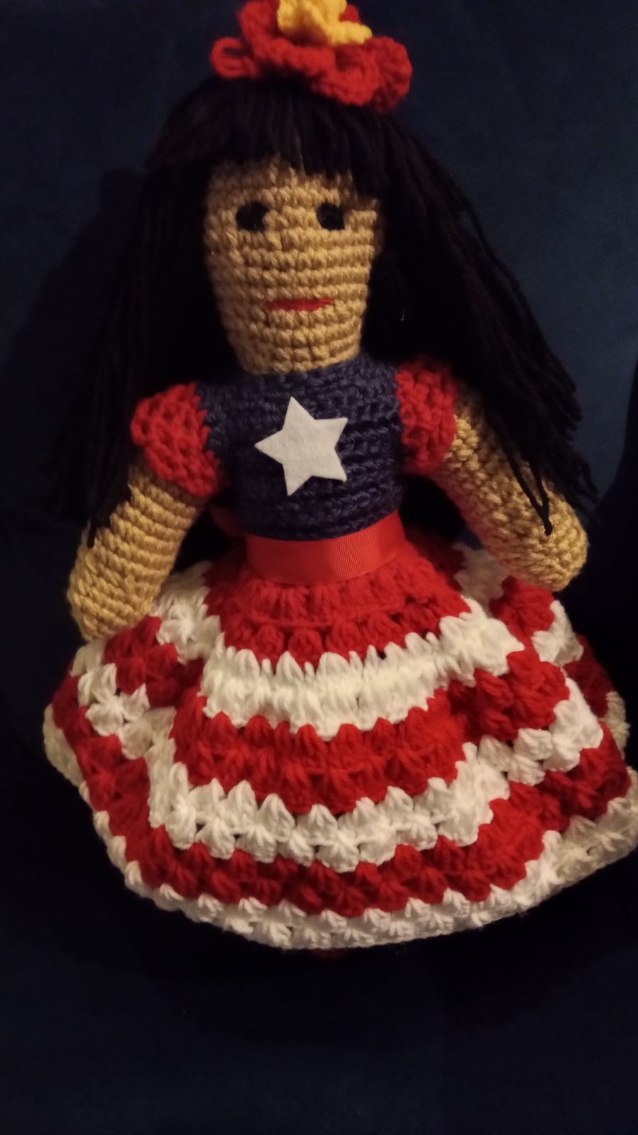 Puerto Rican Doll (crochet) $55