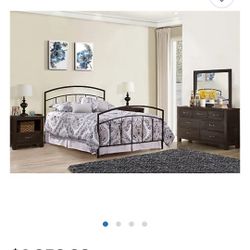 Hillsdale Furniture Julien 5-Piece King Bedroom Set in Black/Espresso

