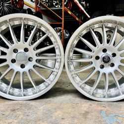 Set 4 Rims Progressive 19x9/19x10 (5x4.25 lug pattern) USED