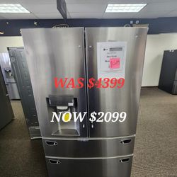 23 Cu. Ft. Smart Wifi Enabled Counter Depth Refrigerator 