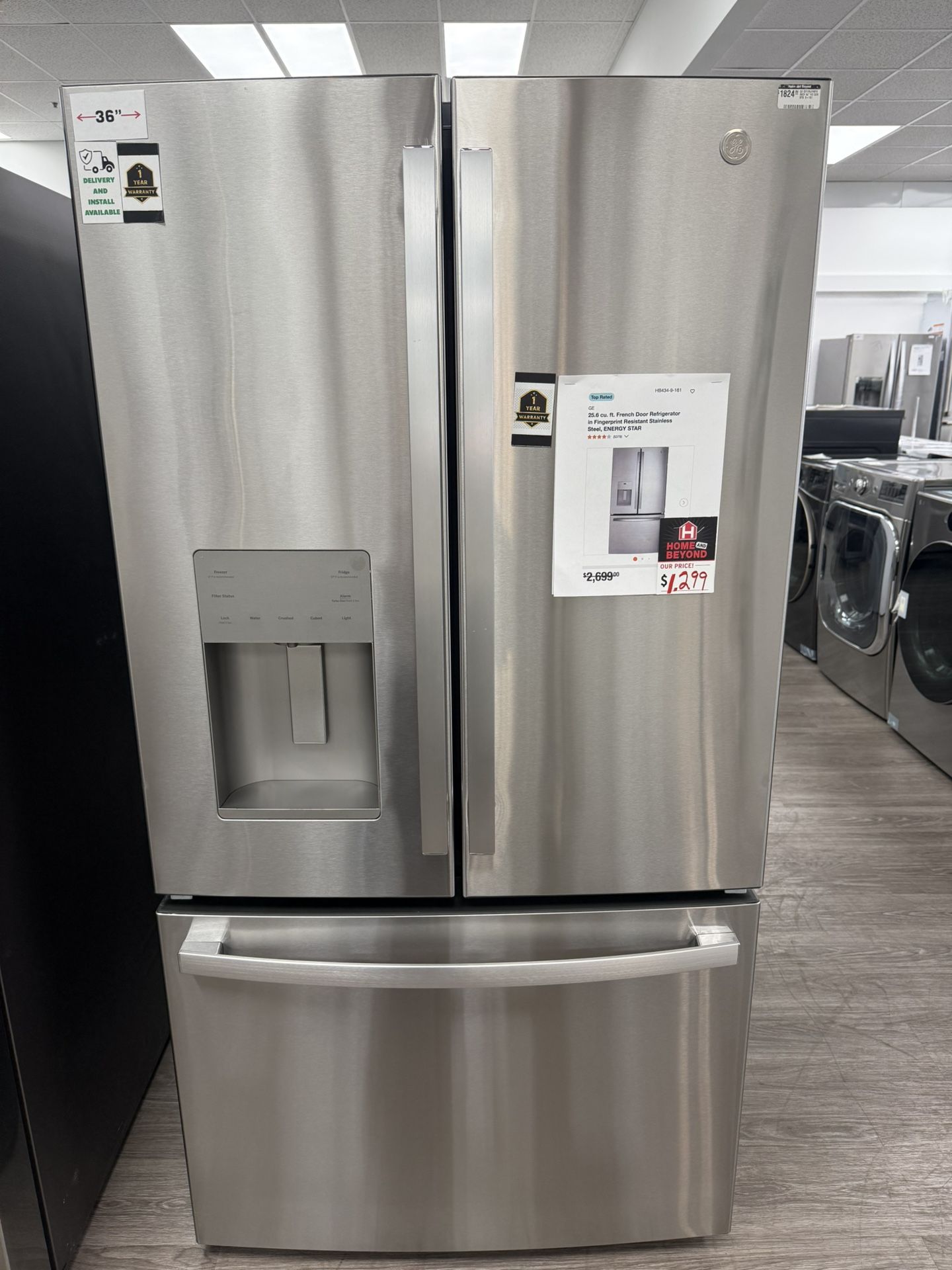 25.6 cu. ft. French Door Refrigerator in Fingerprint Resistant Stainless Steel, ENERGY STAR