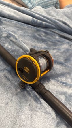 Penn squall 60ld with 30/80 lb rod