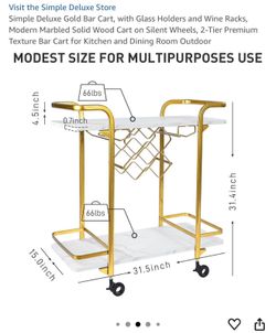 Marble Bar Cart