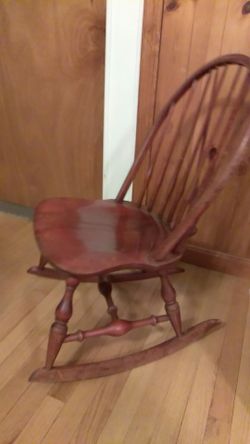 Nichols and Stone antique rocking chair