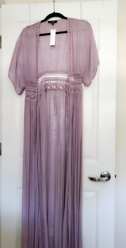 Vici fashion Duster Kimono, mauve color. Size Medium. I'm 5'2 and it's too long for me.