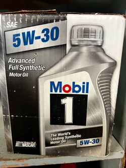 Mobil oil case of 6 quart