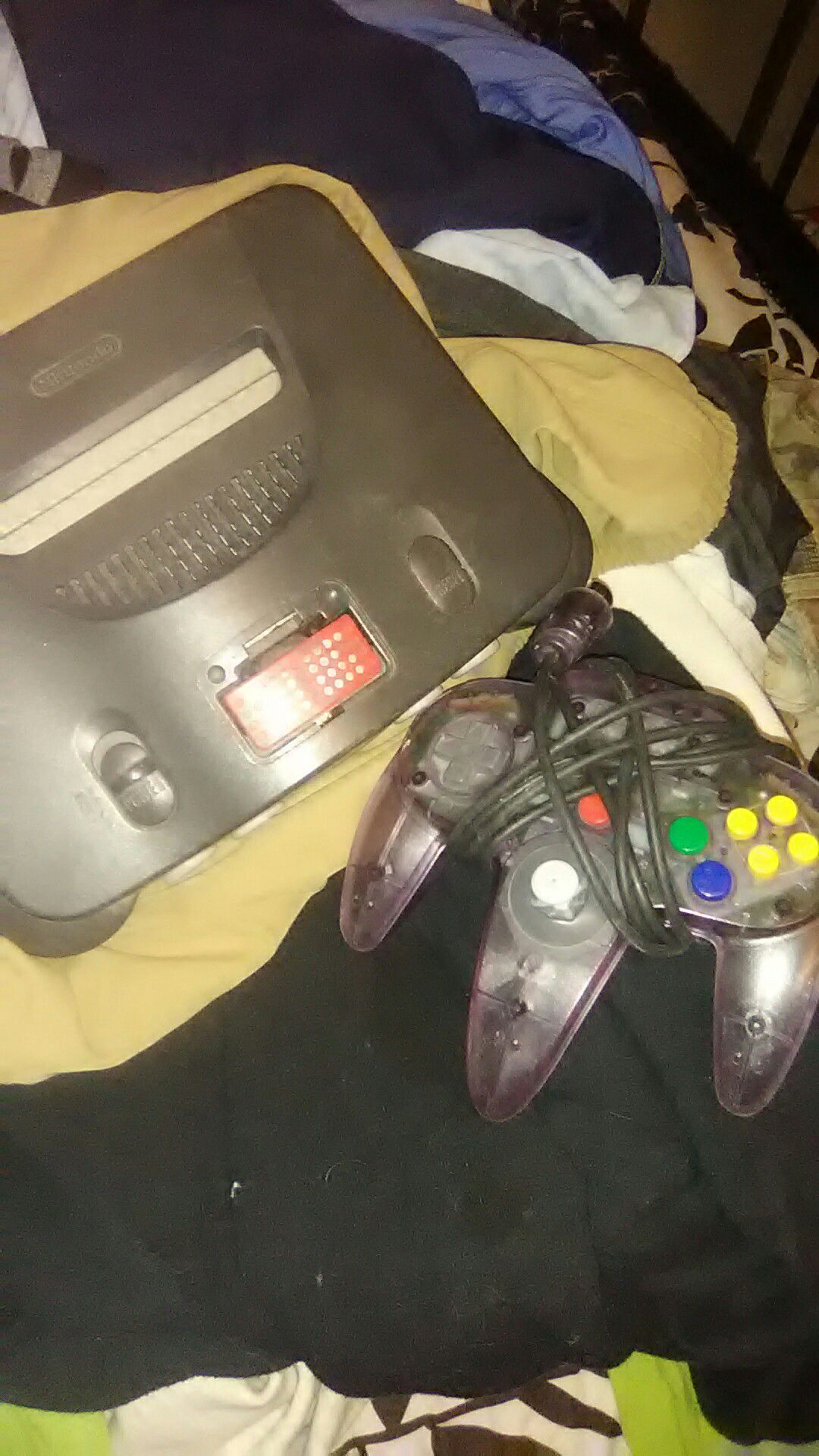 Nintendo 64 flawless controller NO accessories