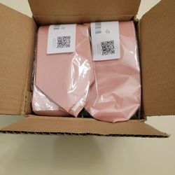 Azazie Wide Satin Pink Ties