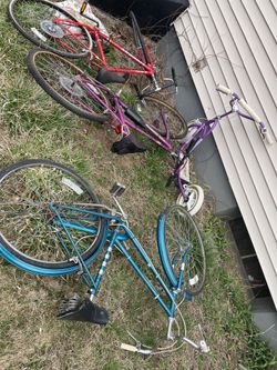 Bikes As Is $25 Each. Most Need New Tubes 