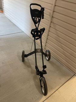 Bag Boy Avenger - Collapsible push cart with foot brake