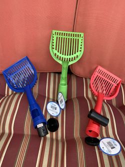 Cat or dog litter scoop with bag