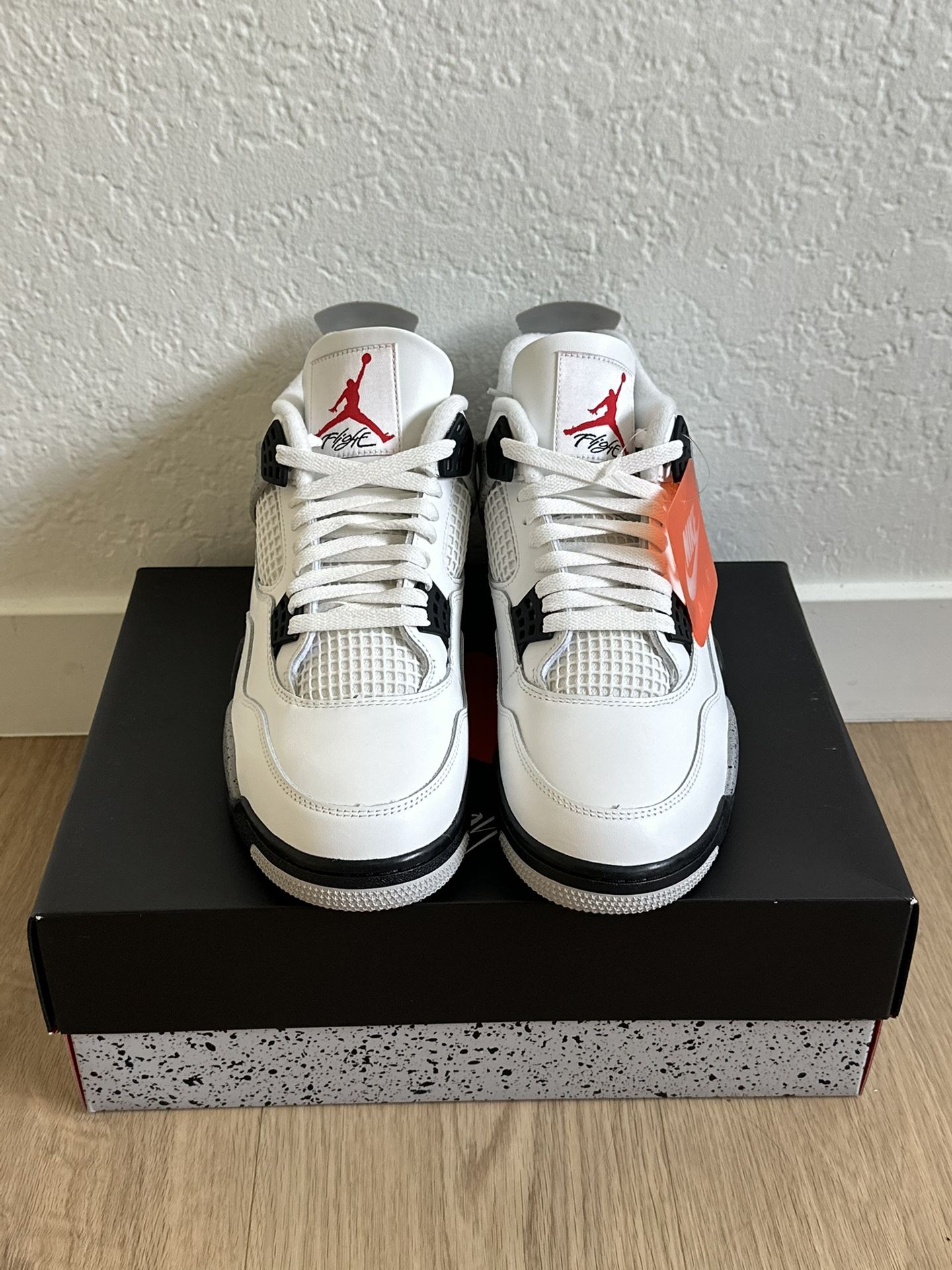 Jordan 4 White Cement Men’s Sizes 9.5, 11, 12, & 13